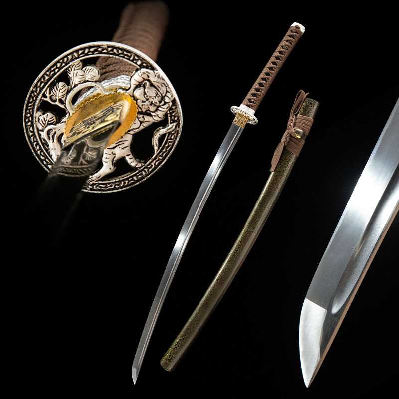 虎灵打刀手工一体日本刀东洋居合武士刃冷兵器长刀katana未开刃