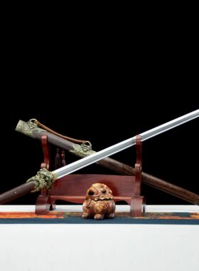 龙泉市刀剑高锰钢龙王唐横刀一体