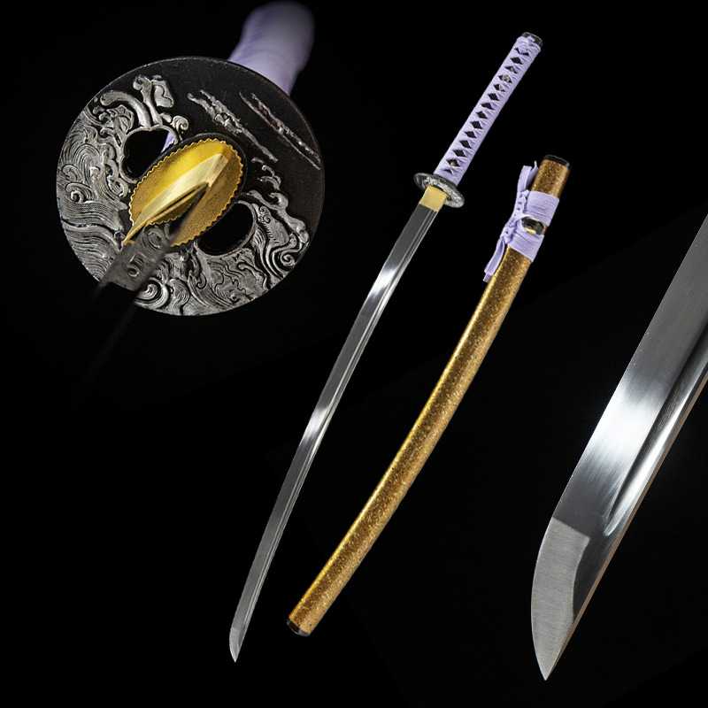 黄金日本武式刀东洋居合武士刃冷兵器一体长刀剑高锰钢刀未开刃