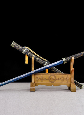 龙泉市一体硬刀剑手工锻打高锰钢