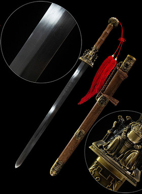 龙泉市周匠剑庄宝剑锰钢重剑长剑