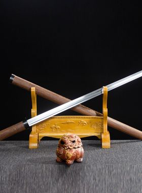 龙泉市刀剑高锰钢素装唐横刀一体