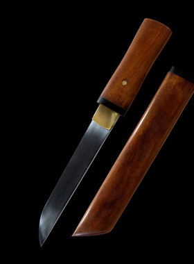 龙泉市一体花纹钢短刀高硬度小刀