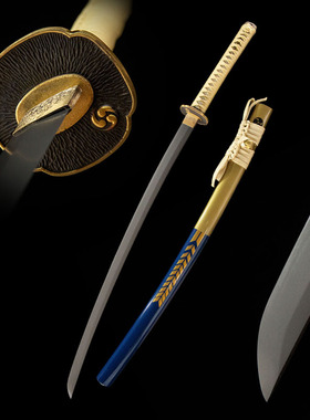 碳素钢高硬度日本武式刀东洋武士刃长刀居合锻打刀剑katana未开刃