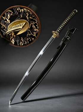 T10钢修罗打刀日本武士刃长刀收藏冷兵器道具居合道katana未开刃