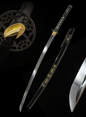 高碳钢日本刀一体长刀东洋居合武士刃龙泉刀剑冷兵器katana未开刃