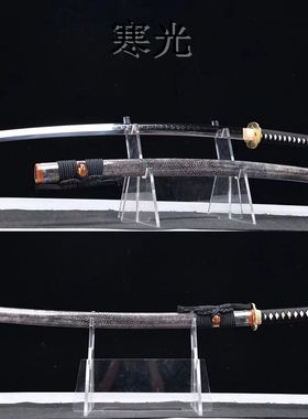 龙泉市刀剑鱼皮鞘火焰纹手工锻打