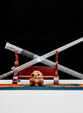 龙泉市刀剑高锰钢一体春秋秦汉剑