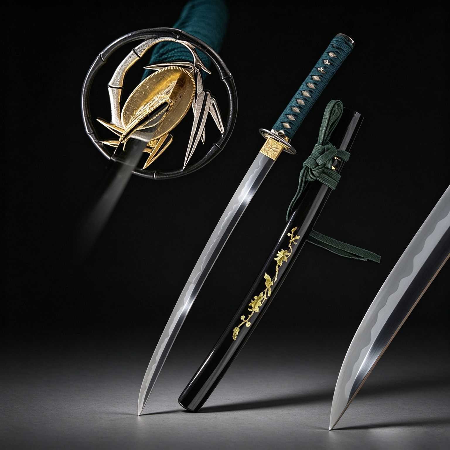 手工覆土烧刃胁差短刀日本刀wakizashi龙泉东洋刀剑武士道未开刃