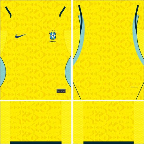 Brazil 巴西 2026年世界杯主场球衣AI矢量图案cdr服装设计素材