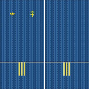 Sweden瑞典2026年世界杯客场球衣AI矢量图案cdr服装设计素材