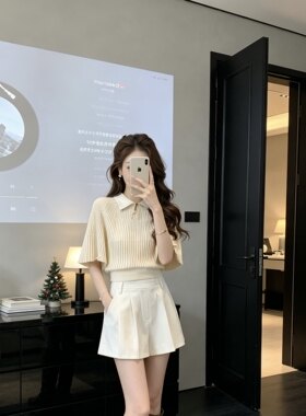 法式设计感斗篷式设计感短袖t恤女夏季2026新款显瘦打底衫上衣女