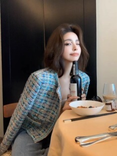 2025早秋新款韩版时尚气质百搭显瘦小香风外套女长袖圆领短款上衣
