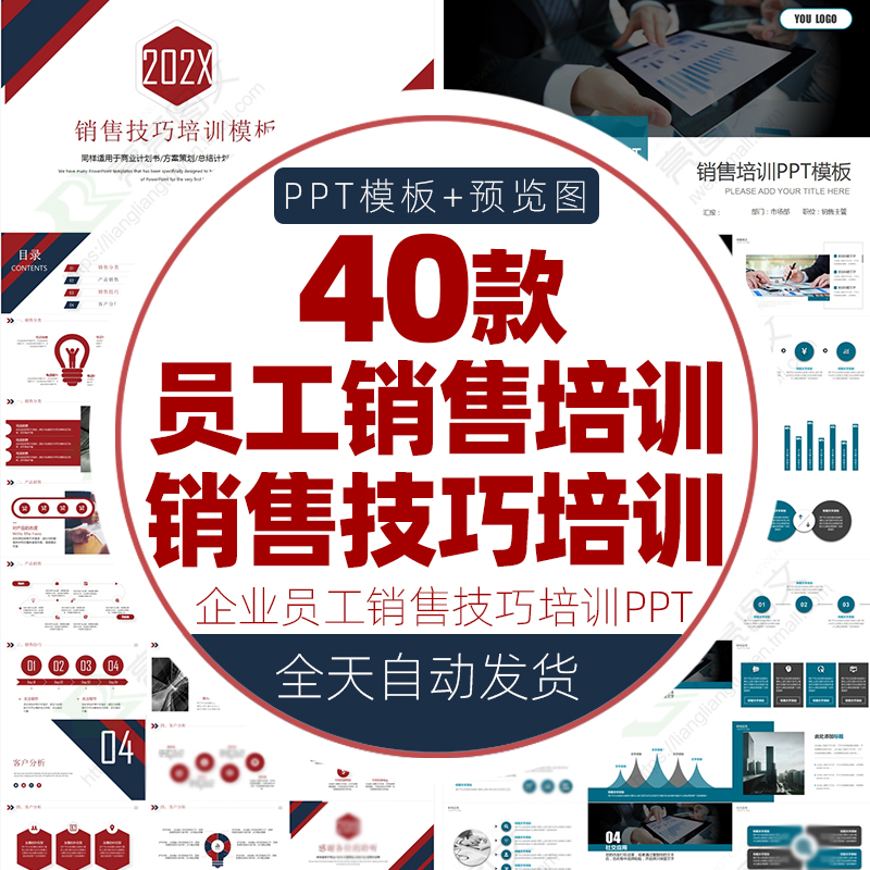 员工销售技巧培训ppt模板市场分析管理团队建设营销