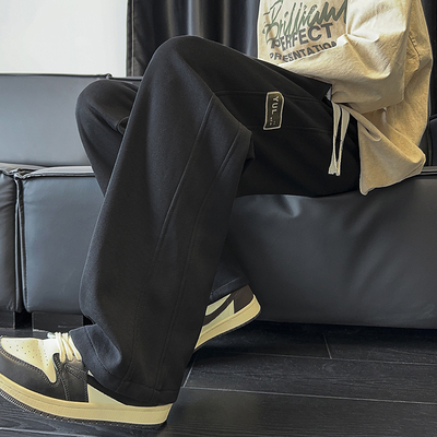 春秋款运动裤子男款宽松直筒阔腿