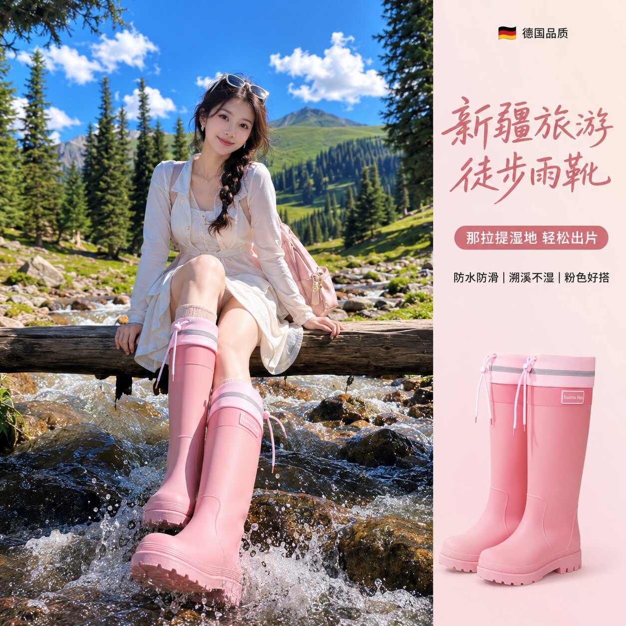 【新疆旅行必备】防水防滑雨靴图片