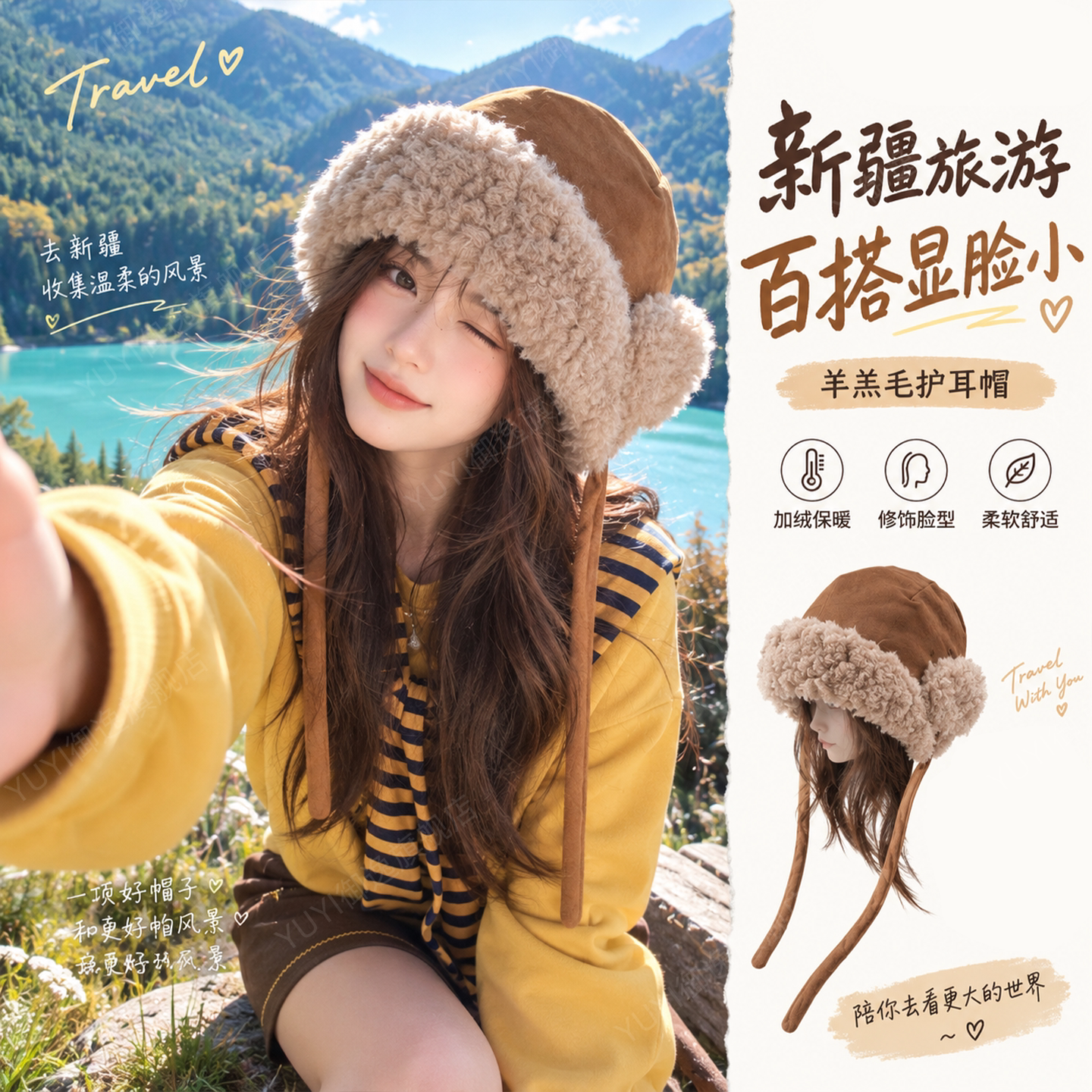 【秋季氛围感】复古美拉德雷锋帽图片