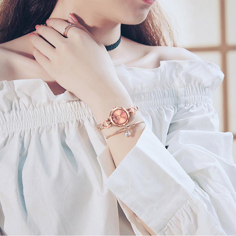 瑞士新款网红复古小绿表名牌女表钨钢女士气质简约防水女表全自动