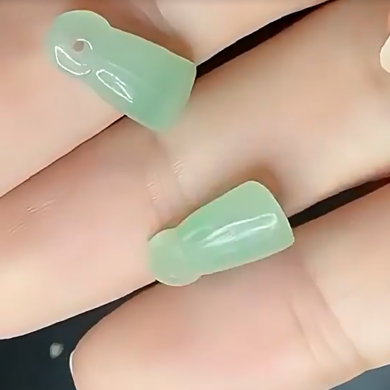 一对冰种晴水绿天然A货翡翠莲蓬耳环耳坠小吊坠送银钩