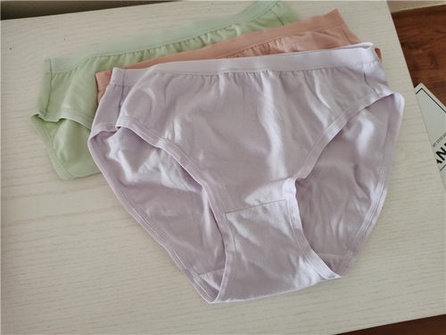 大码女士纯棉高开叉内裤不嘞腿