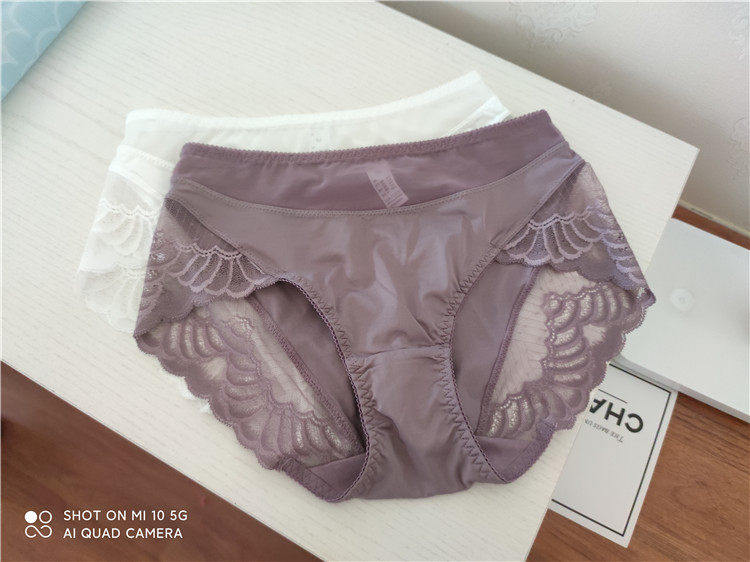外贸大码女士内裤性感无痕蕾丝牛奶丝胖子三角高开叉性感透视全棉,女士内衣/男士内衣/家居服,女三角裤,淘宝优惠券,粉丝福利购,淘宝优惠卷
