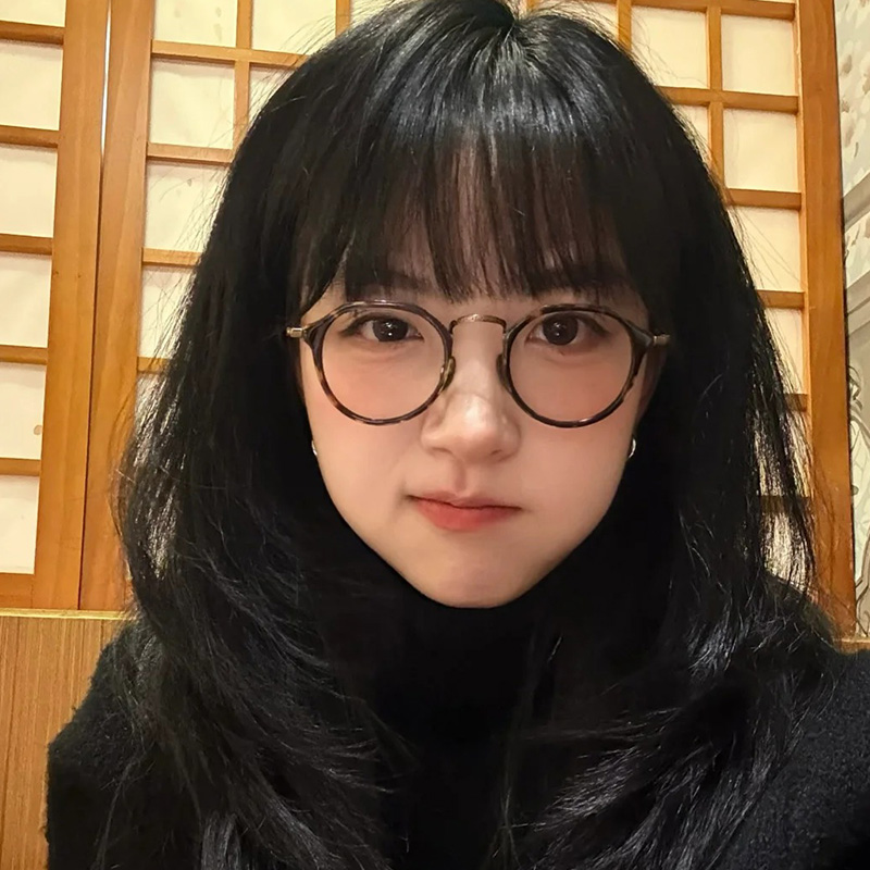 日系玳瑁近视眼镜女素颜方圆脸可配度数复古超轻纯钛防蓝光眼镜架