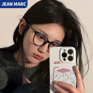 黑框眼镜女素颜神器近视可配度数高级感方圆脸大框显脸小眼睛镜架