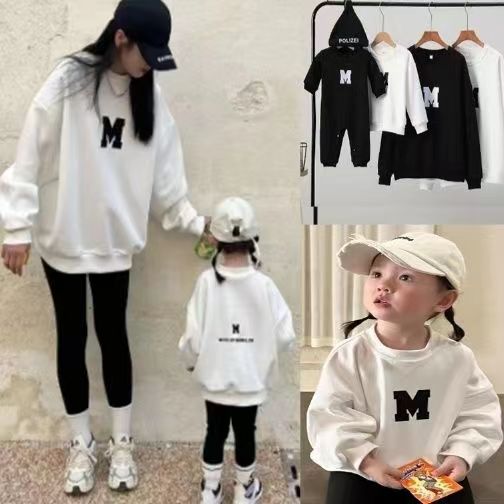 婴儿亲子装母子母女春秋卫衣