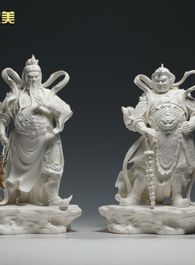 微美陶瓷伽蓝韦陀菩萨左右护法佛
