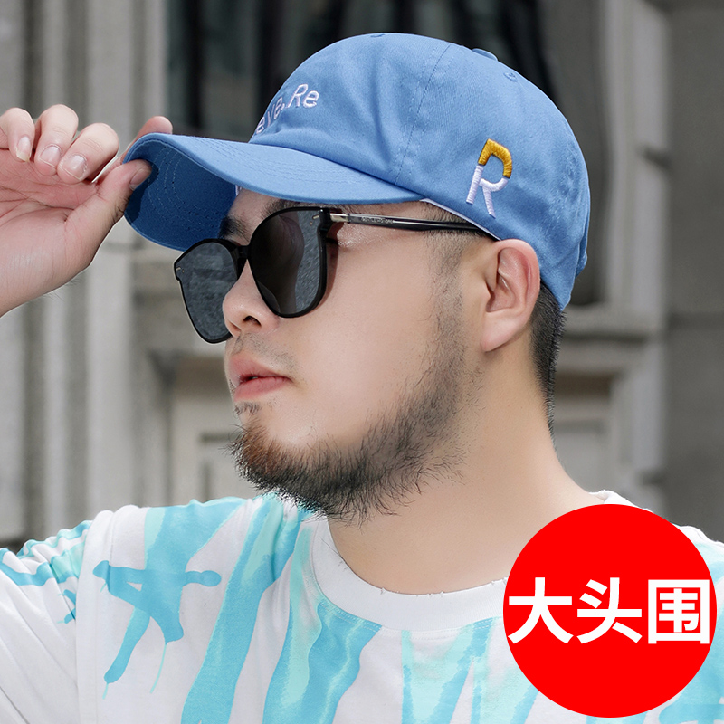 春秋适合圆脸男大号62cm夏季帽子