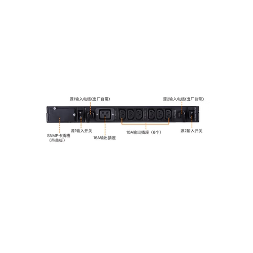 维谛/艾默生STS静态转换开关UF-LTS16-1P双电源冗余自动切换器16A
