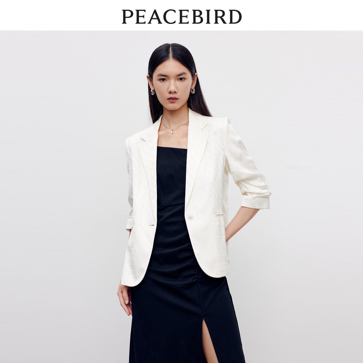 【商场同款】太平鸟女装2026年秋季新款斯文通勤西装A1BAD3101