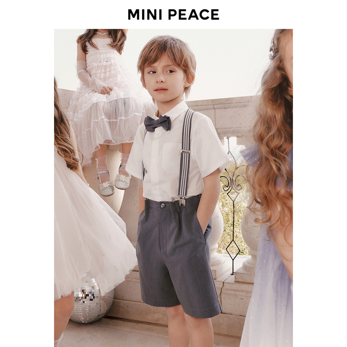 【专柜同款】MINIPEACE太平鸟童装男童背带裤夏季礼服儿童西裤男