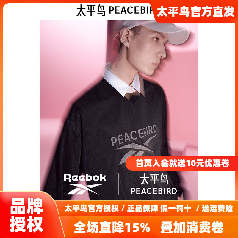 【商场同款】太平鸟男装 休闲T恤刺绣印花长袖男士t恤 B2CPF1309