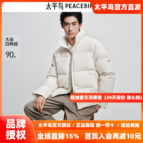 【商场同款】太平鸟男装 休闲羽绒服满版立体肌理羽绒服B1ACF4464