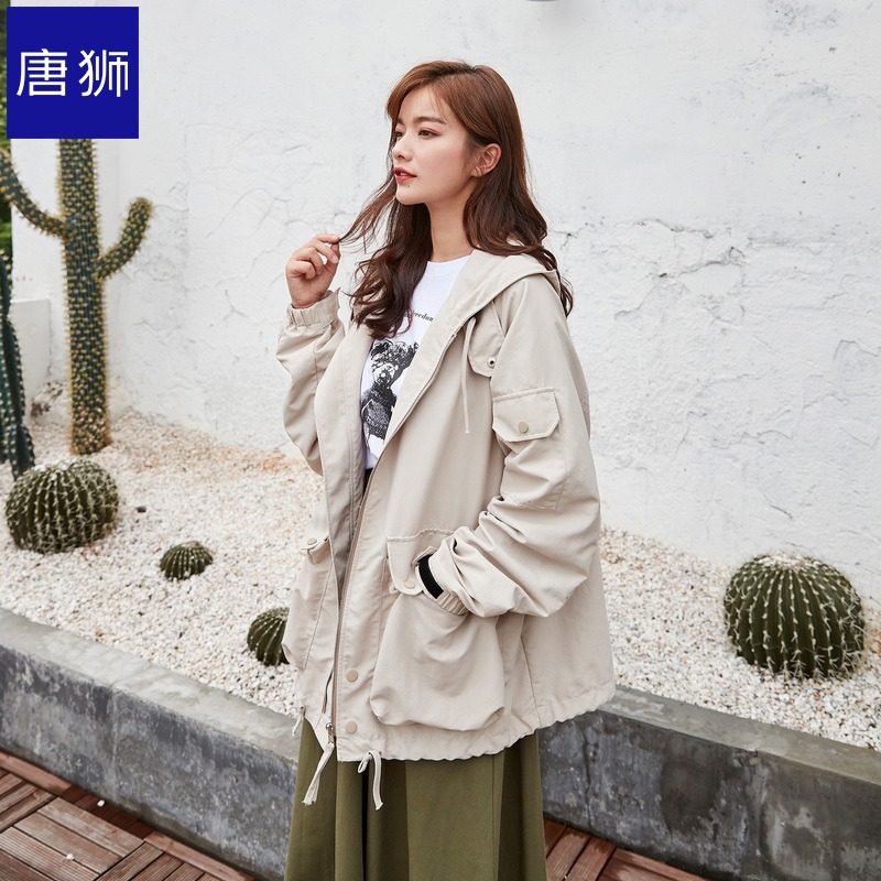 唐狮官方旗舰店女外套cec休闲流行大码短外套学生原宿风上衣ins潮