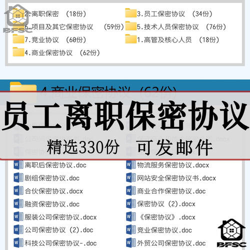 员工离职保密协议书gf知识产权归属及保密范本入职合同企业商业
