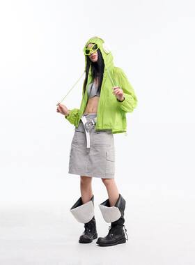 拓谷潮牌户外短款防晒衣女夏季遮阳防紫外线防晒服轻薄透气外套女