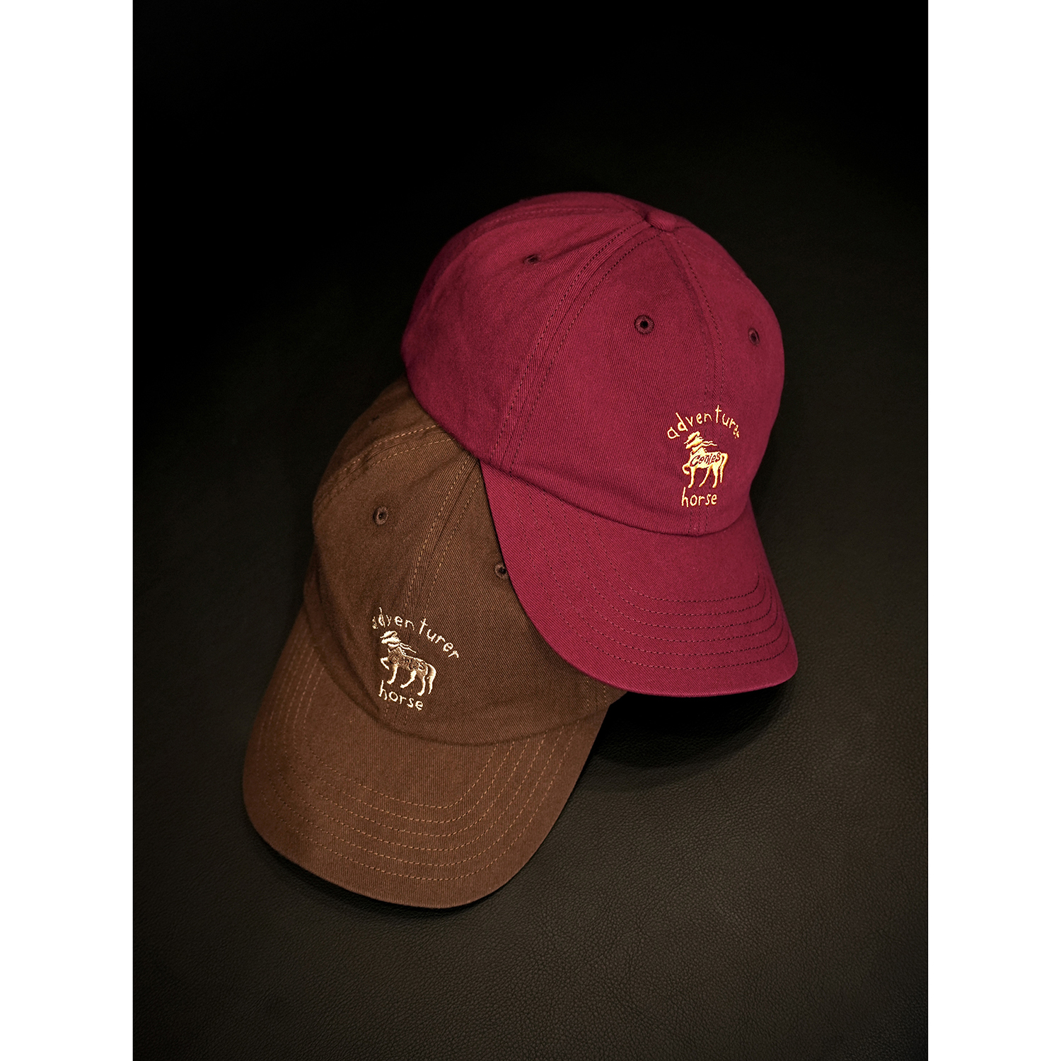 CENLES“拓荒马”刺绣弯檐棒球帽