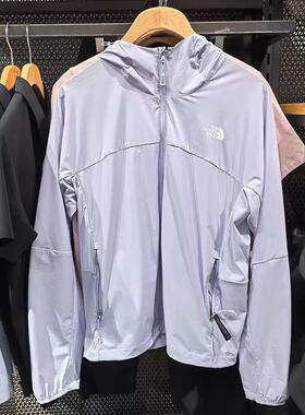 25春夏新款TheNorthFace北面防晒衣女户外运动连帽透气皮肤衣8CJY