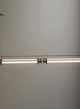 现代简约餐厅吊灯设计师吧台餐桌一字长条灯工业风办公室工作室灯