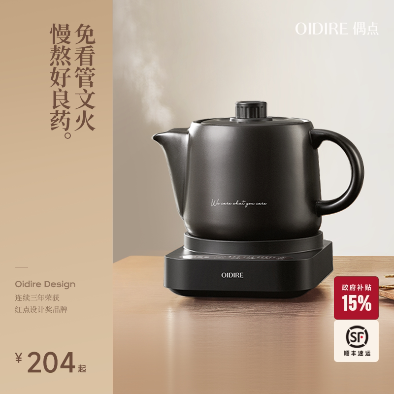 OIDIRE中药电煎壶煎药壶全自动熬药养生壶中药中医家用陶瓷煲药罐