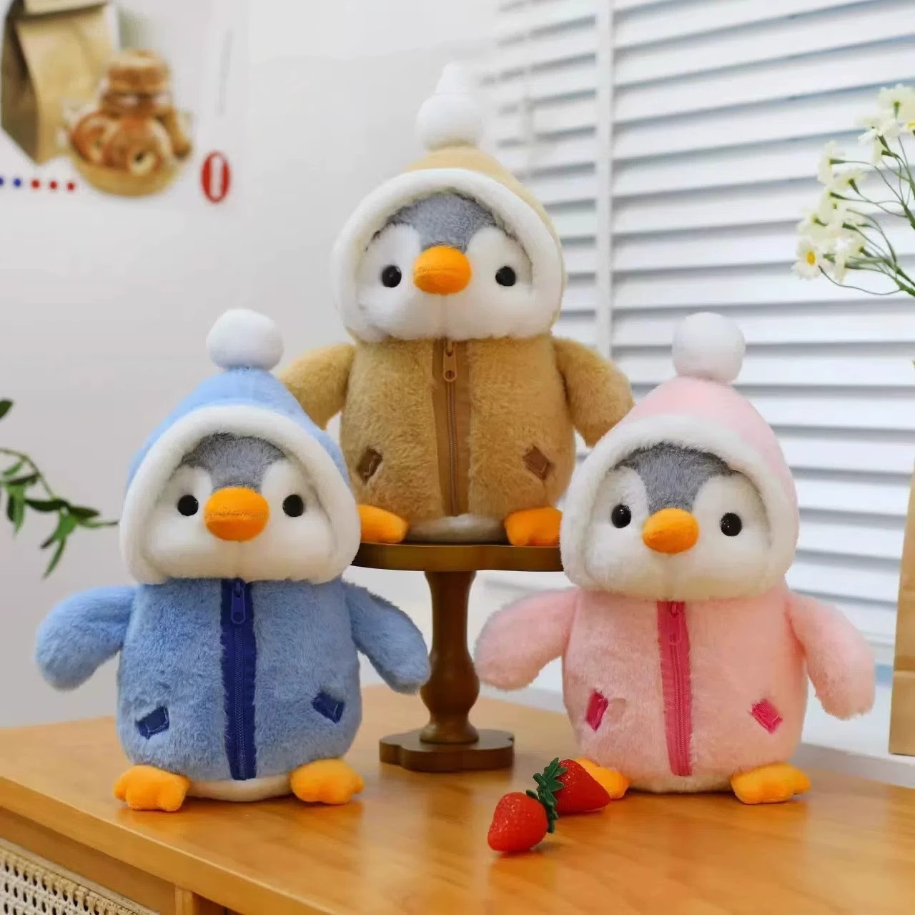 可爱企鹅毛绒玩具公仔安抚儿童礼物海洋馆纪念品变装企鹅玩偶