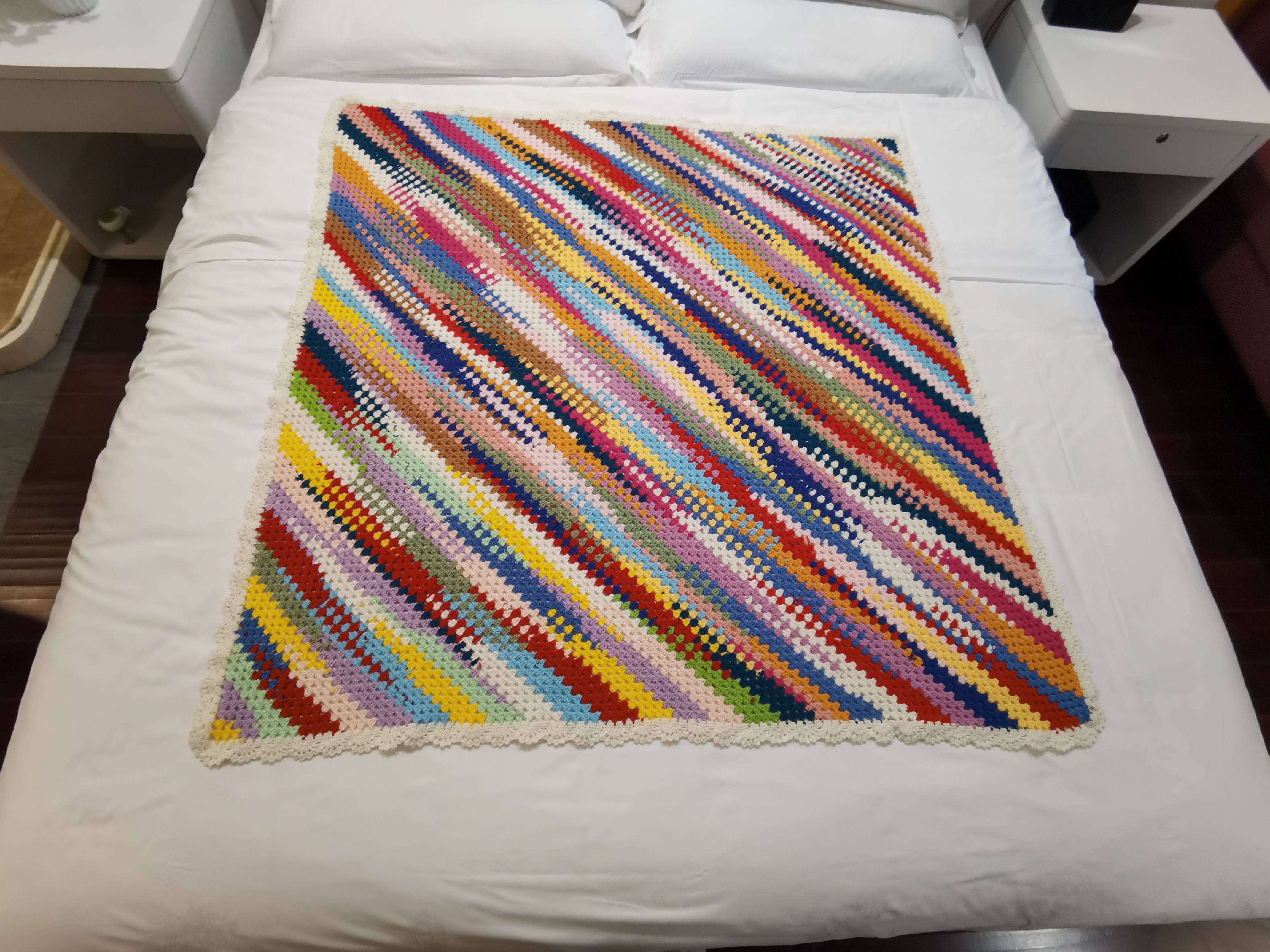 手工编织油画毯diy材料儿童毯宝宝毯送视频教程