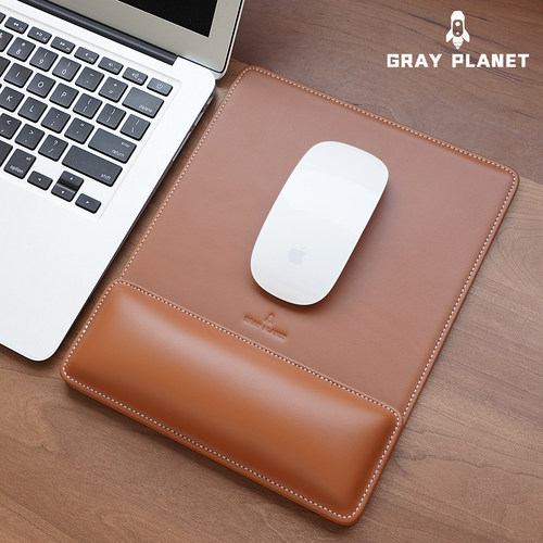 真皮加厚护腕键盘托高级鼠标垫