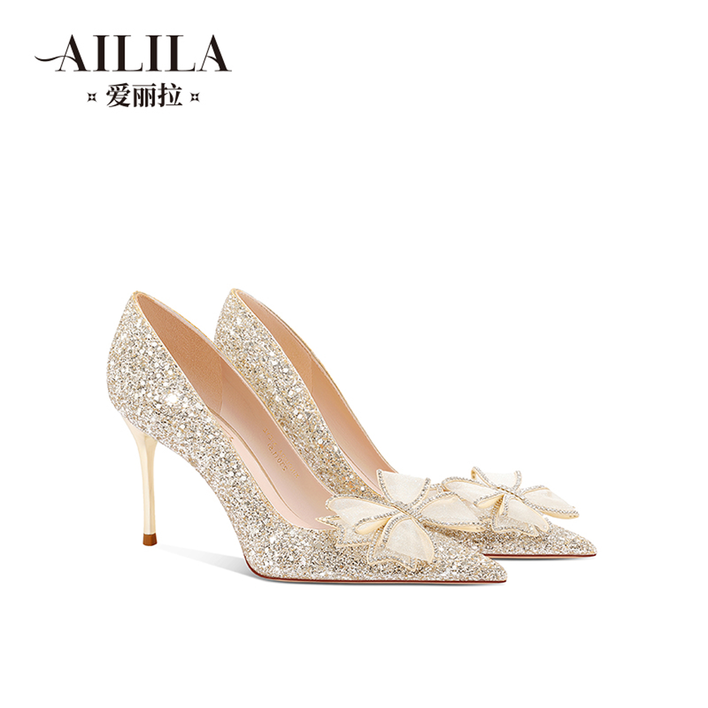 爱丽拉婚鞋秀禾婚纱高跟鞋不累脚