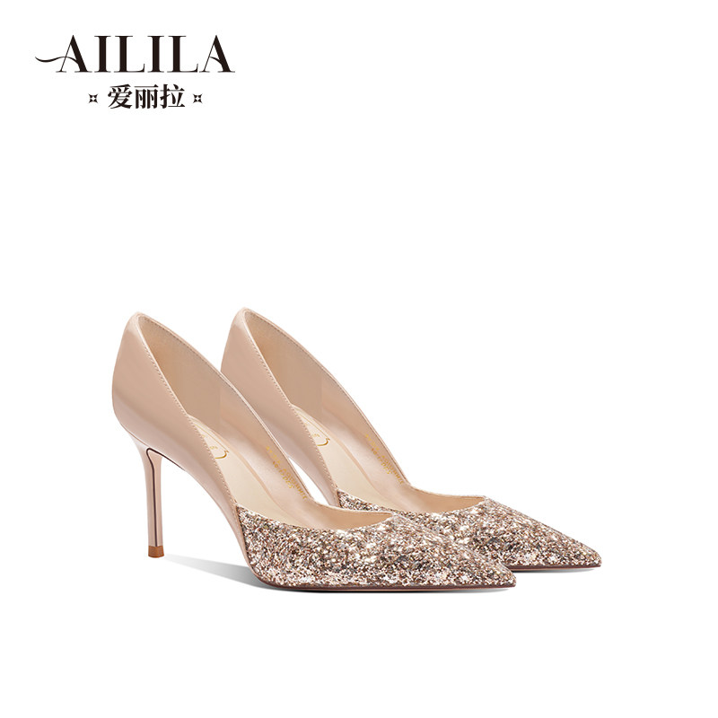 【手慢无】裸色尖头高跟鞋女2025新款法式单鞋配裙子高级感不累脚,女鞋,浅口单鞋,淘宝优惠券,粉丝福利购,淘宝优惠卷