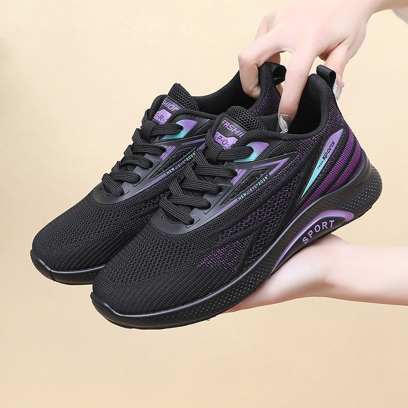 老北京布鞋春秋新款透气飞织女单鞋轻便软底防滑妈妈休闲健步鞋,女鞋,网面鞋,淘宝优惠券,粉丝福利购,淘宝优惠卷