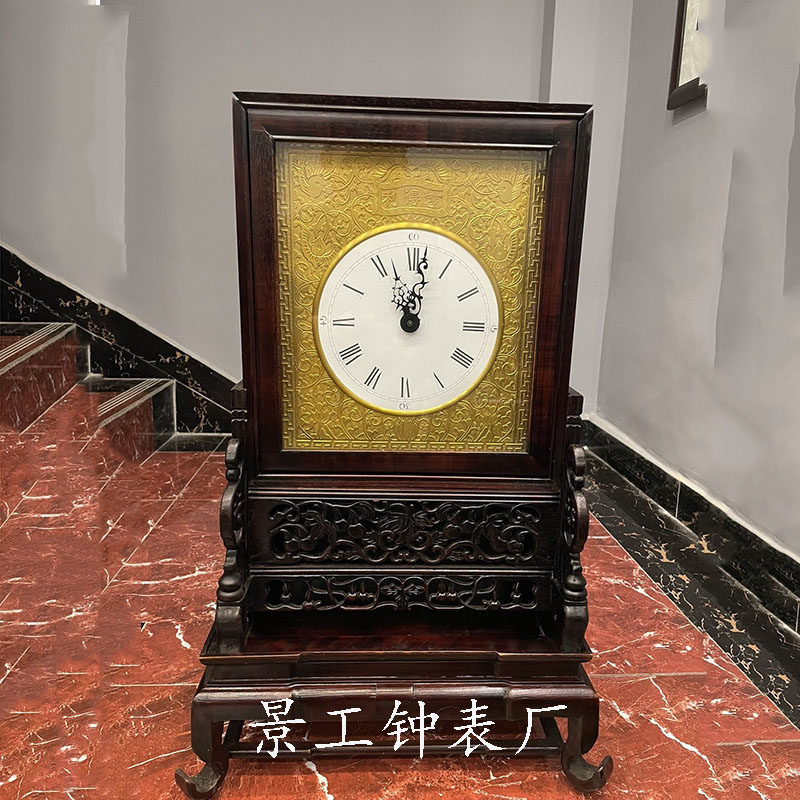 中式古典家具摆设南京钟苏钟红木家具中堂必选机械南京钟高度65