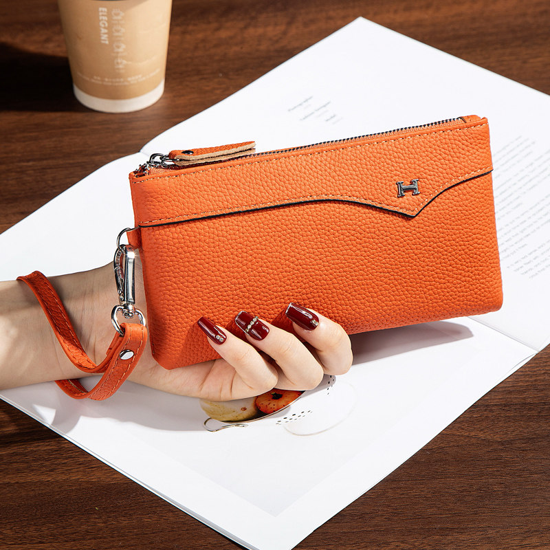 纯牛皮手拎包手机零钱包女百搭真皮手拿包超薄轻便散步买菜小手包,箱包皮具/热销女包/男包,手拿包,淘宝优惠券,粉丝福利购,淘宝优惠卷